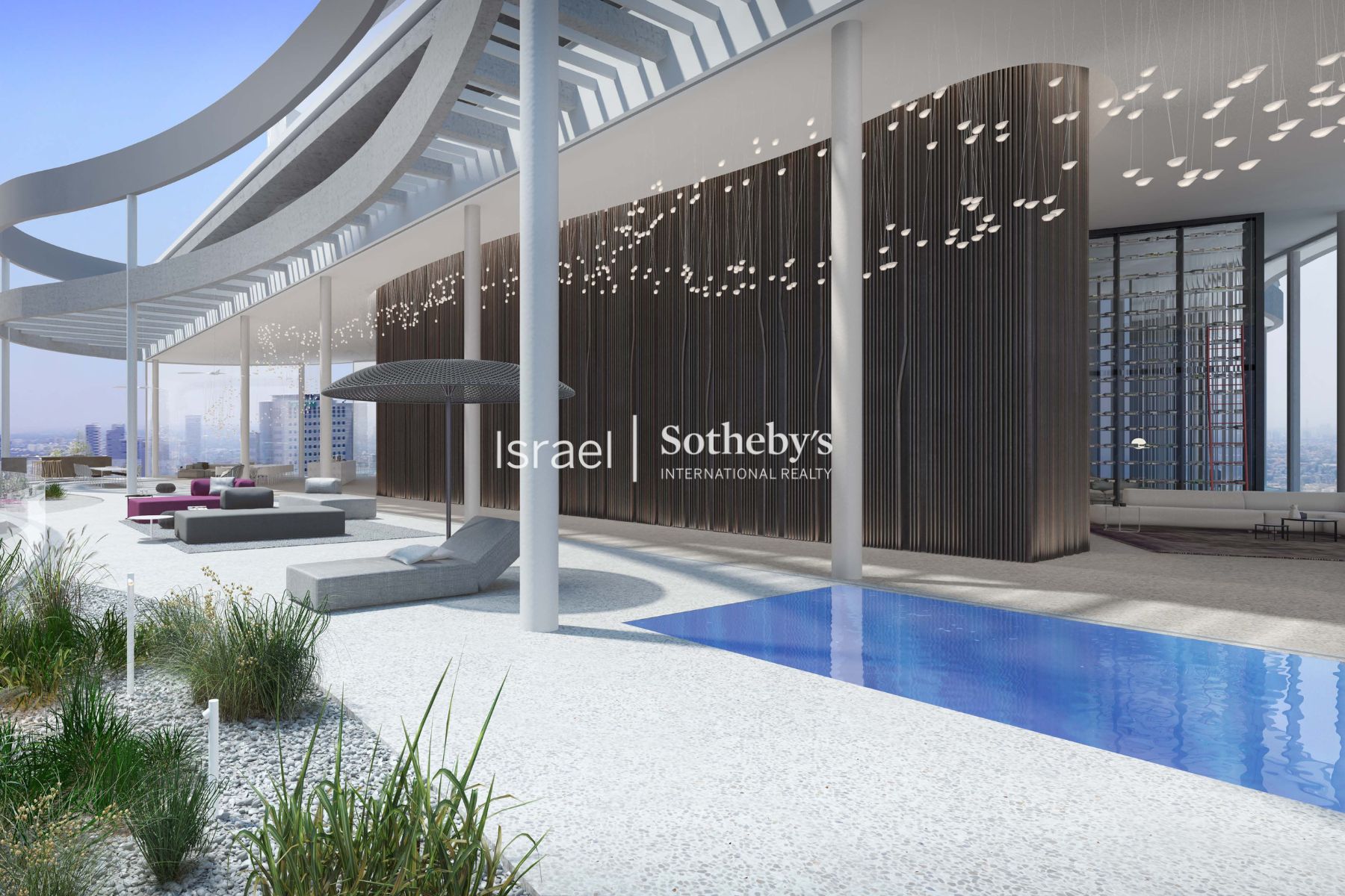 Unparalleled 47th-Floor Sea-View Penthouse with Private Pool | Gindi TLV